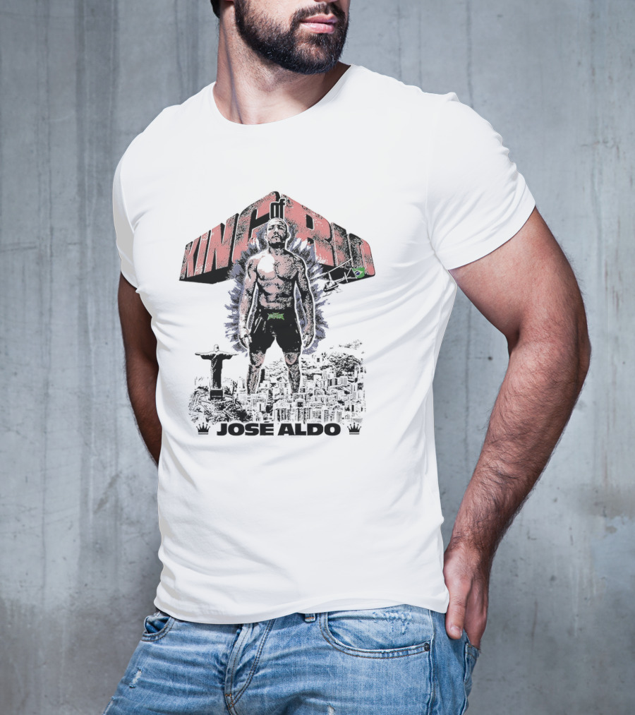Brazil UFC King Of Rio José Aldo Retro Pose T-Shirt