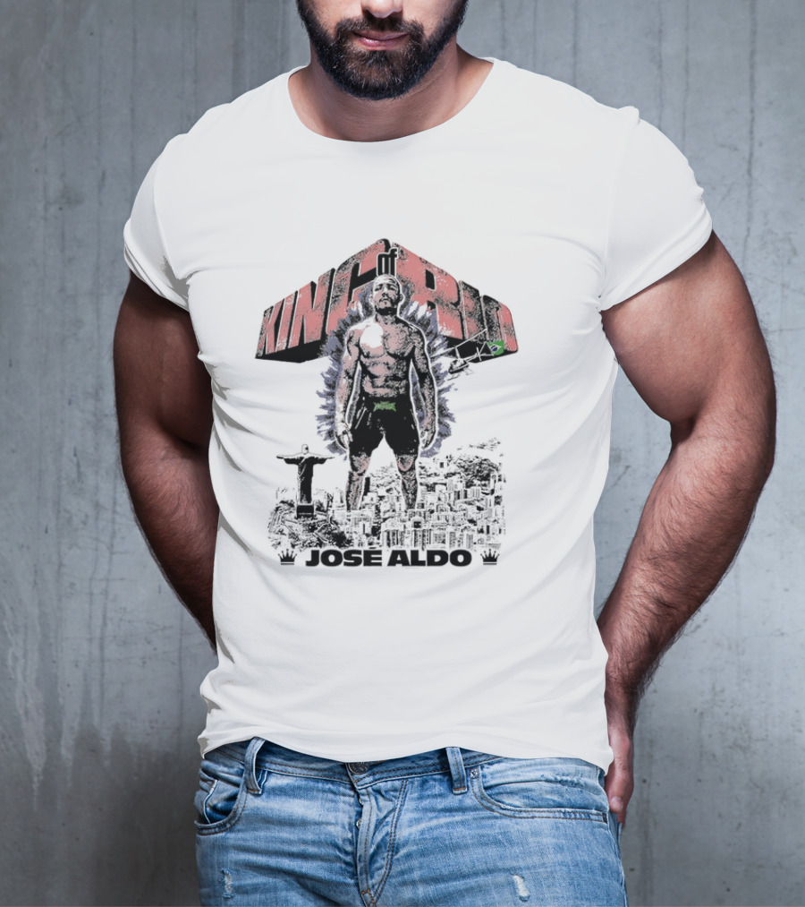 Brazil UFC King Of Rio José Aldo Retro Pose T-Shirt