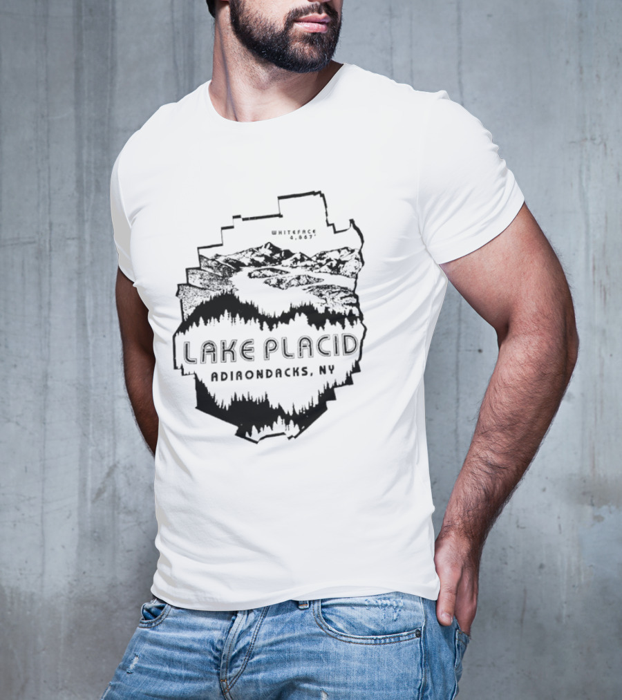 Lake Placid New York Adirondacks Hiking Forest Wilderness Exploration T-Shirt