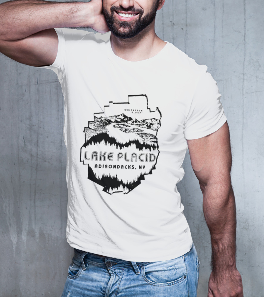 Lake Placid New York Adirondacks Hiking Forest Wilderness Exploration T-Shirt