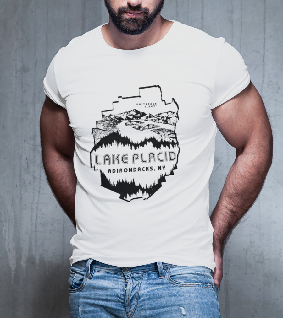 Lake Placid New York Adirondacks Hiking Forest Wilderness Exploration T-Shirt