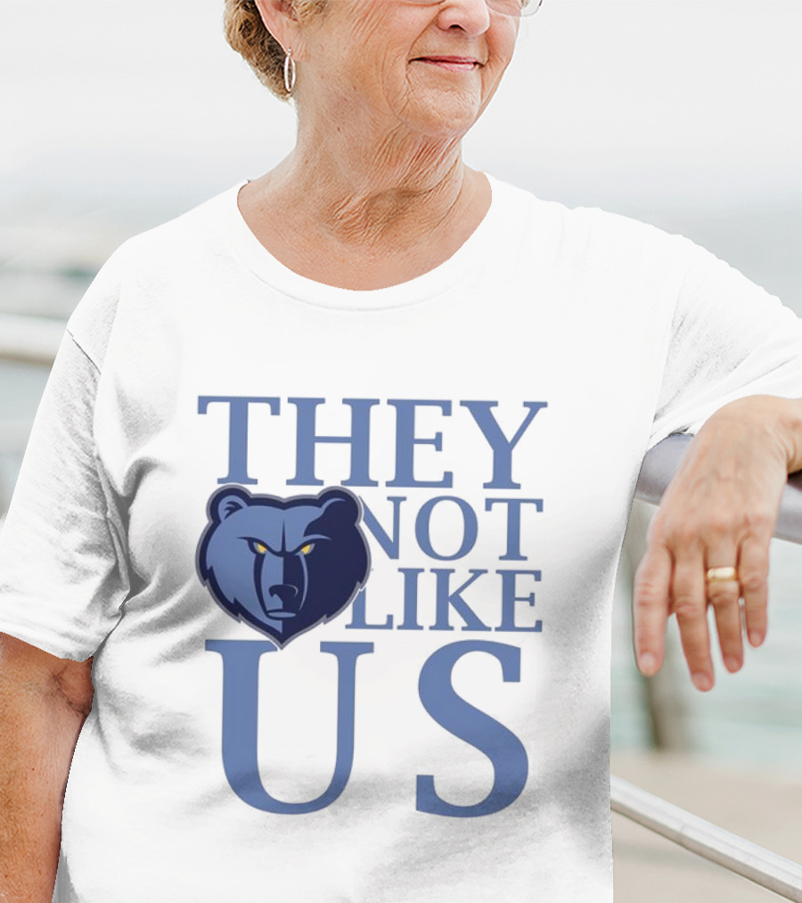 Memphis Grizzlies They Not Like Us Bear Head Emblem T-Shirt