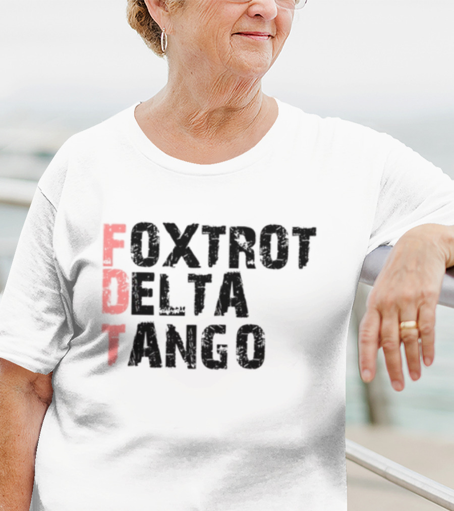Peter Shankman Foxtrot Delta Tango FDT Red Letters T-Shirt