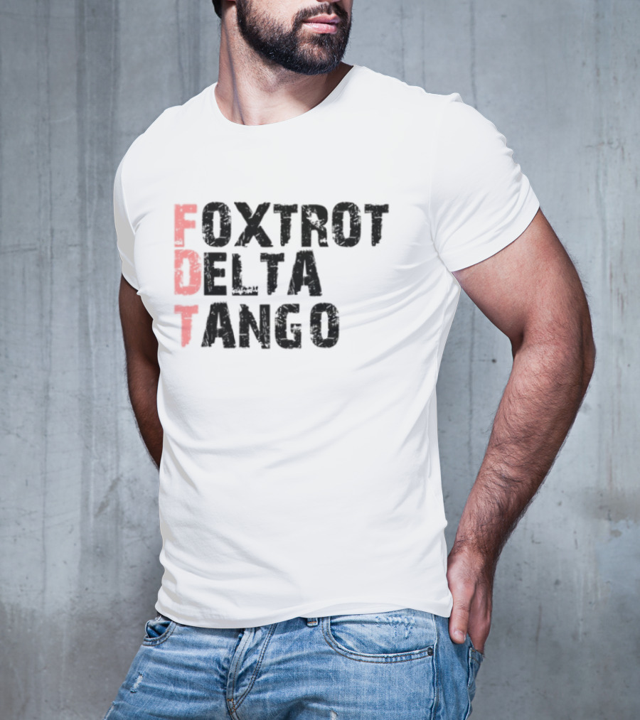Peter Shankman Foxtrot Delta Tango FDT Red Letters T-Shirt