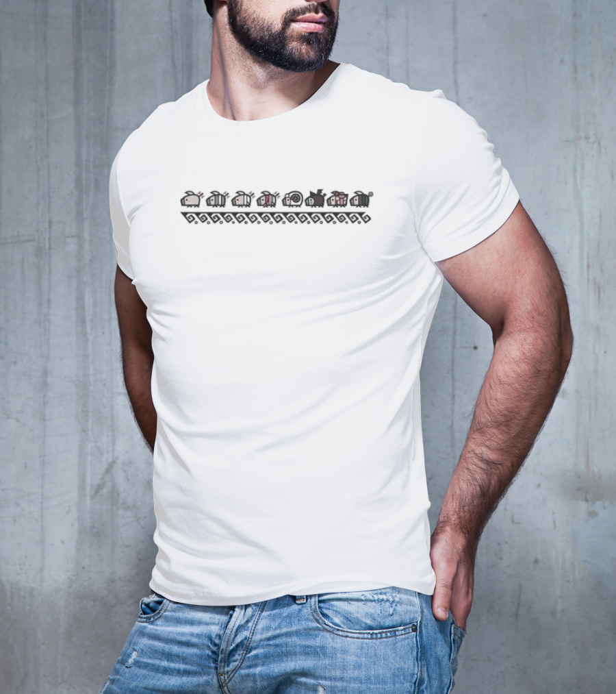 Monster Hunter World Poogie Pig Lineup T-Shirt