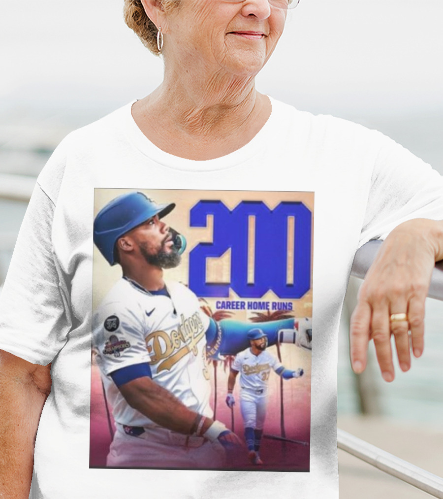 Los Angeles Dodgers Teoscar Hernandez 200 Career Home Runs Celebration T-Shirt