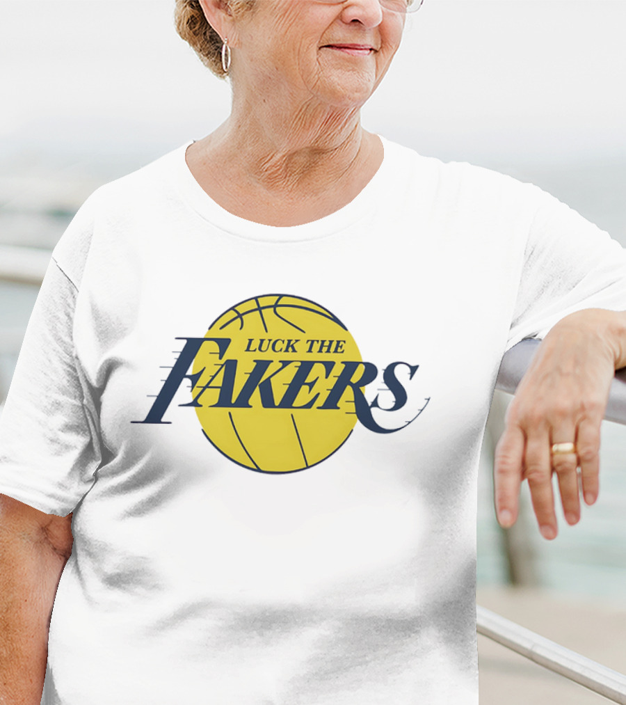 Luck The Fakers Los Angeles Basketball Parody T-Shirt