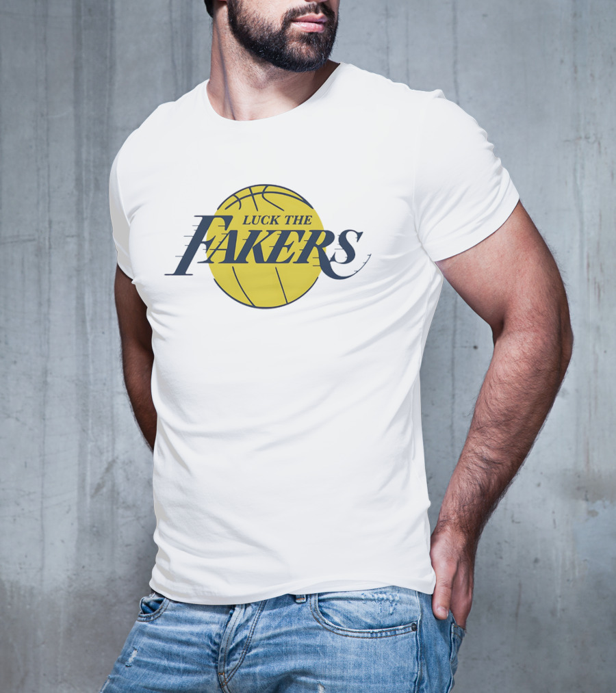 Luck The Fakers Los Angeles Basketball Parody T-Shirt