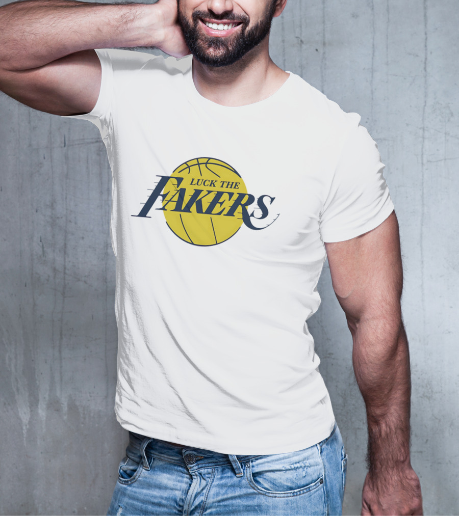 Luck The Fakers Los Angeles Basketball Parody T-Shirt