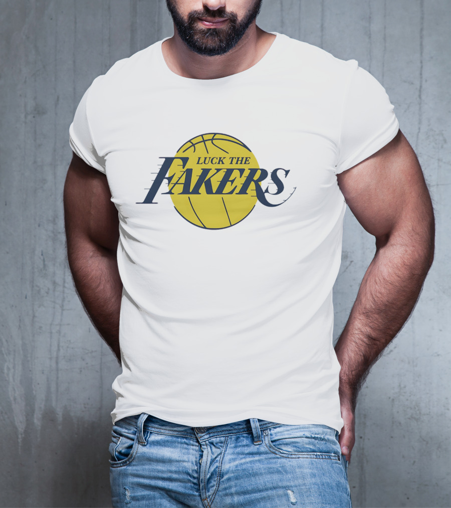 Luck The Fakers Los Angeles Basketball Parody T-Shirt