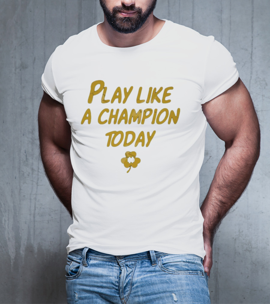 Play Like A Champion Today NCAA Notre Dame Fighting Irish T-Shirt