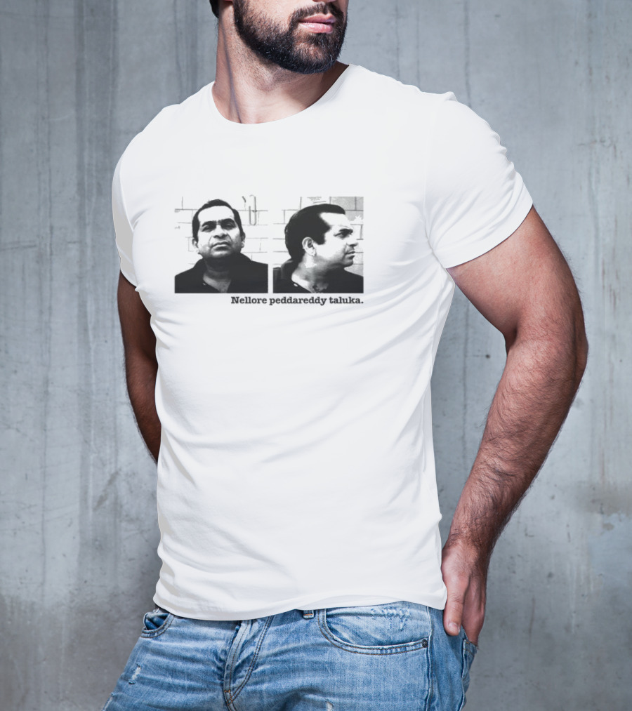 Nellore Pedda Reddy Taluka Vintage Photo Design T-Shirt