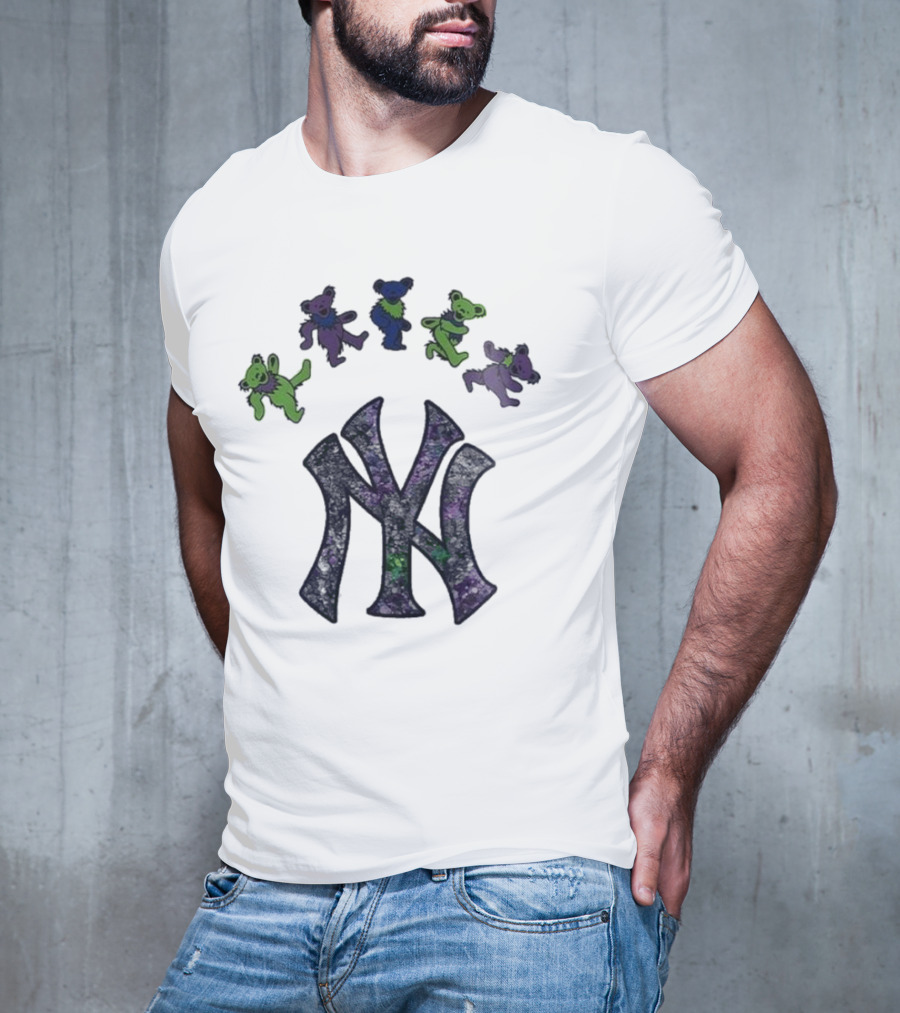 New York Yankees Grateful Dead Bears 2025 T-Shirt