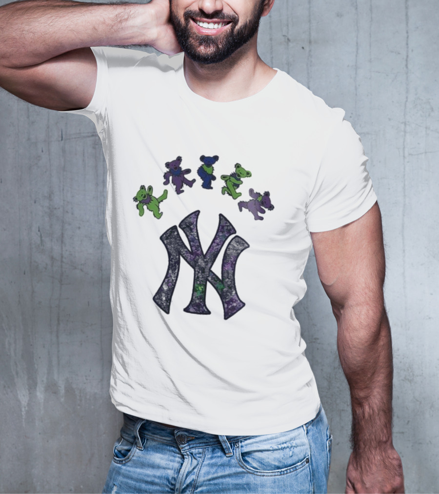 New York Yankees Grateful Dead Bears 2025 T-Shirt
