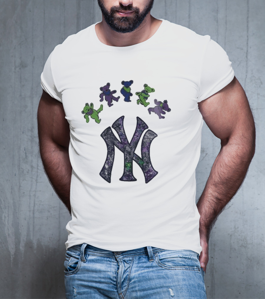 New York Yankees Grateful Dead Bears 2025 T-Shirt