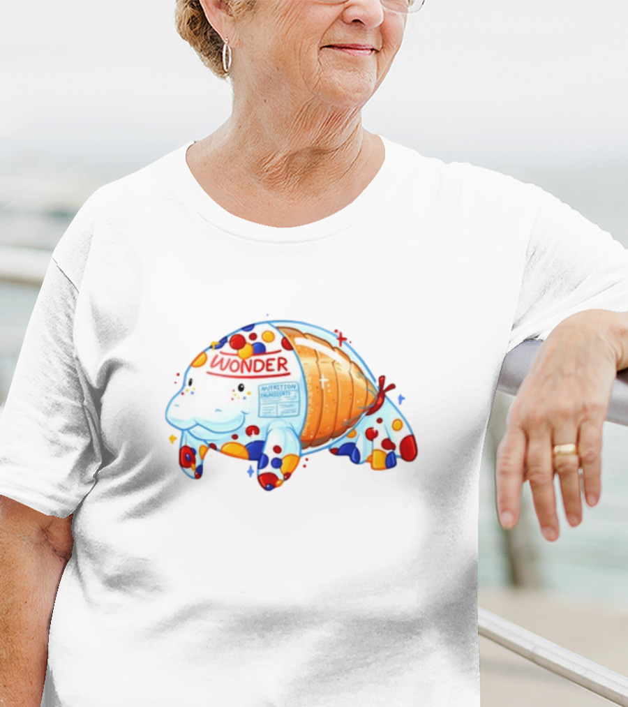 Oddarette Wonder Nutrition Ingredients Happy Manatee T-Shirt