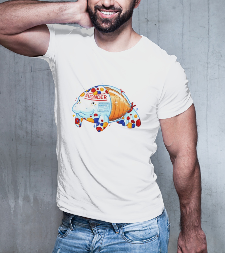 Oddarette Wonder Nutrition Ingredients Happy Manatee T-Shirt