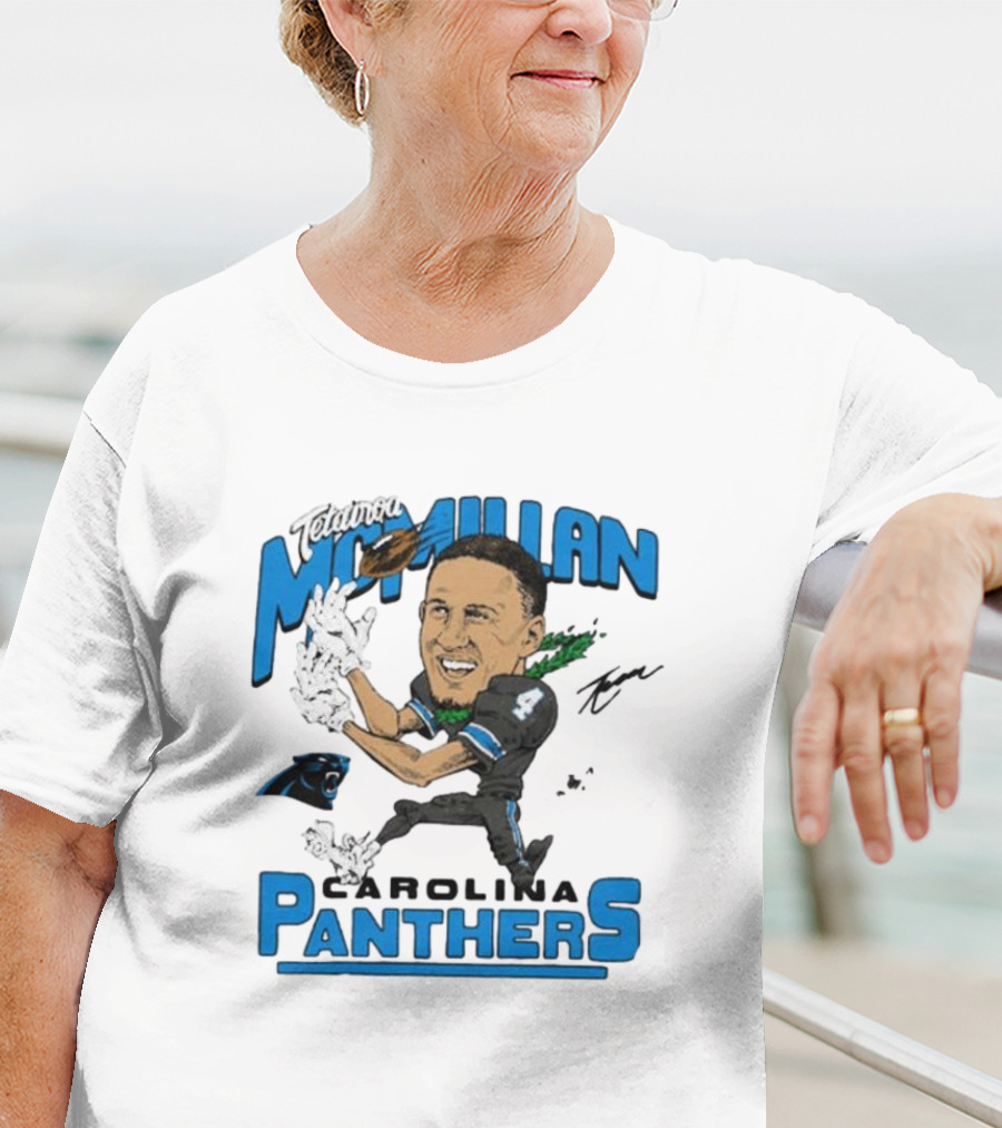 Tetairoa McMillan Carolina Panthers Signature T-Shirt