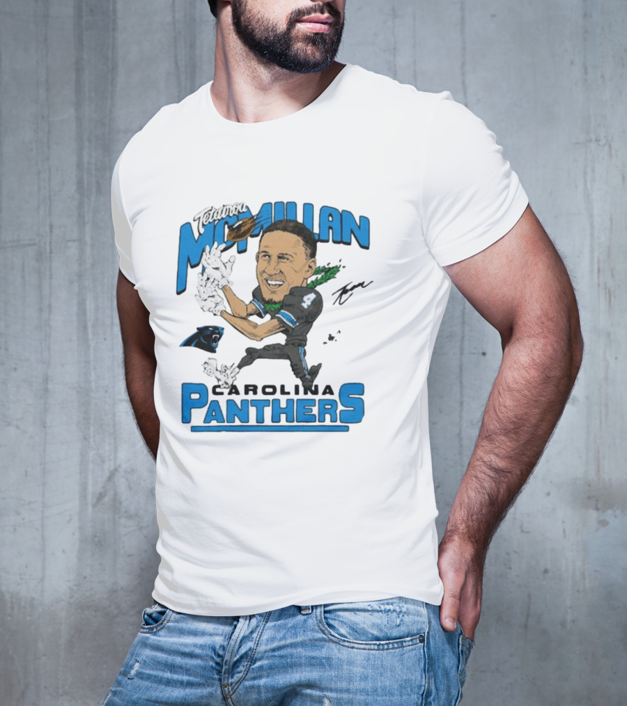 Tetairoa McMillan Carolina Panthers Signature T-Shirt
