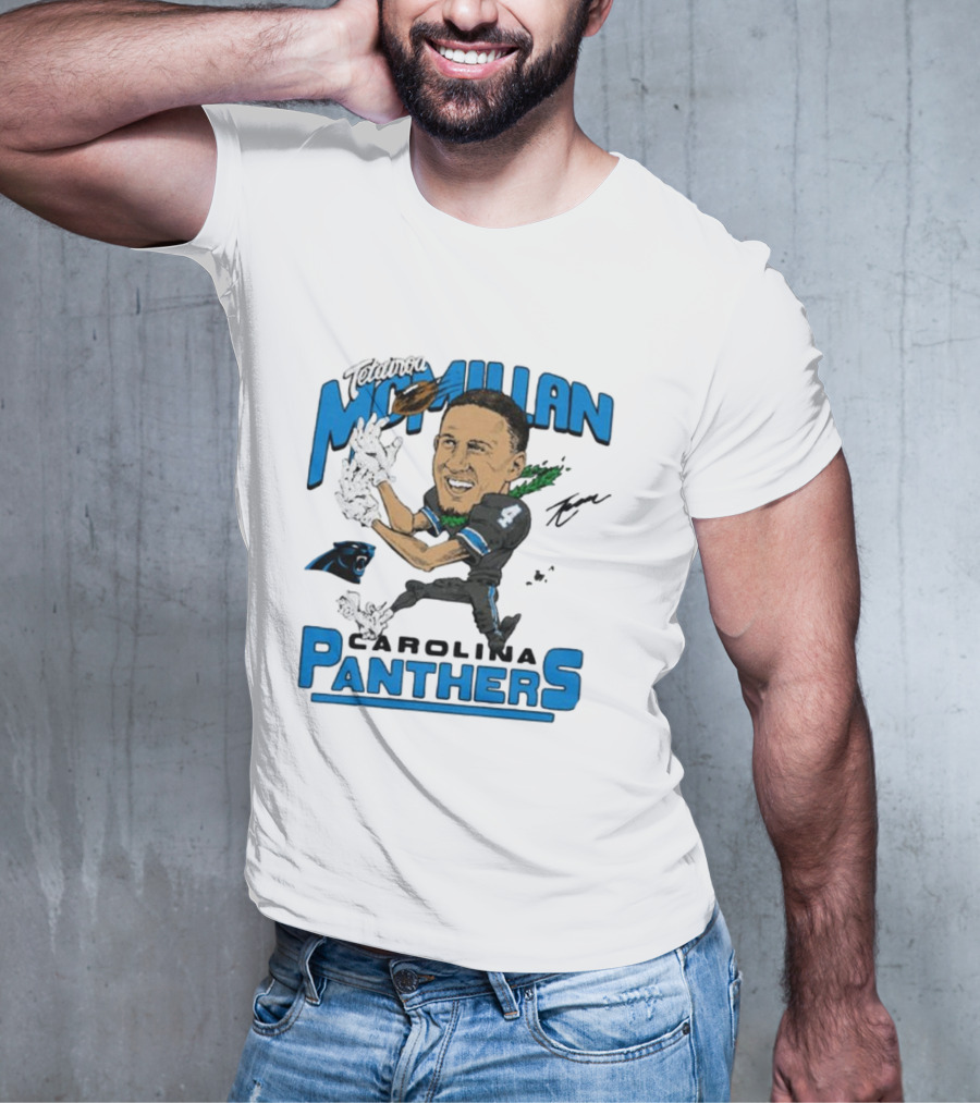 Tetairoa McMillan Carolina Panthers Signature T-Shirt