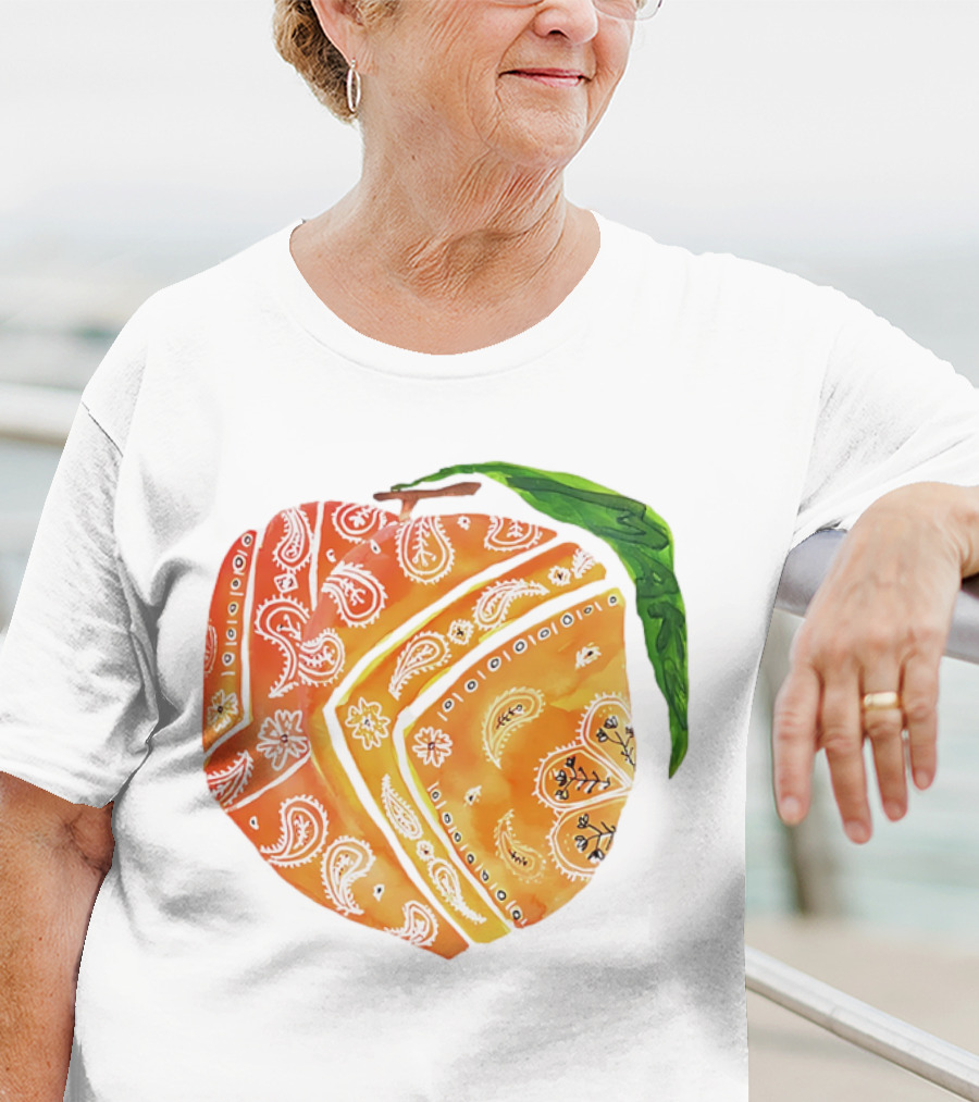Peach Paisley Pattern Please T-Shirt