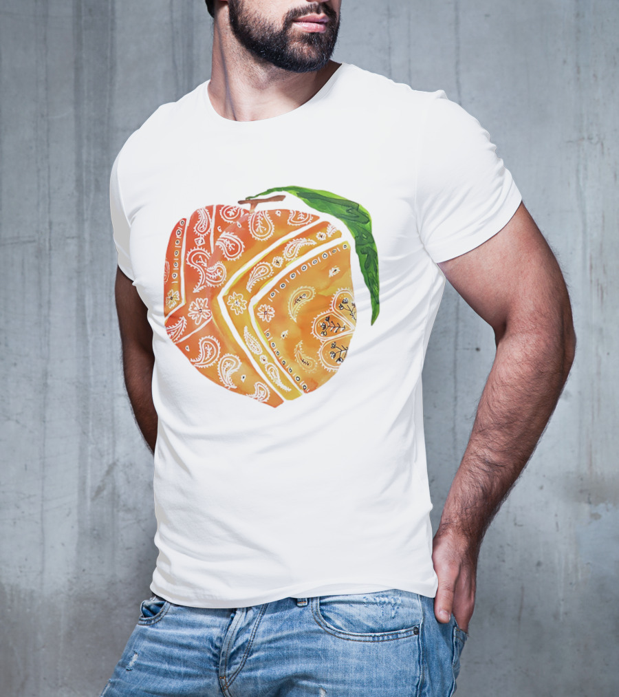 Peach Paisley Pattern Please T-Shirt