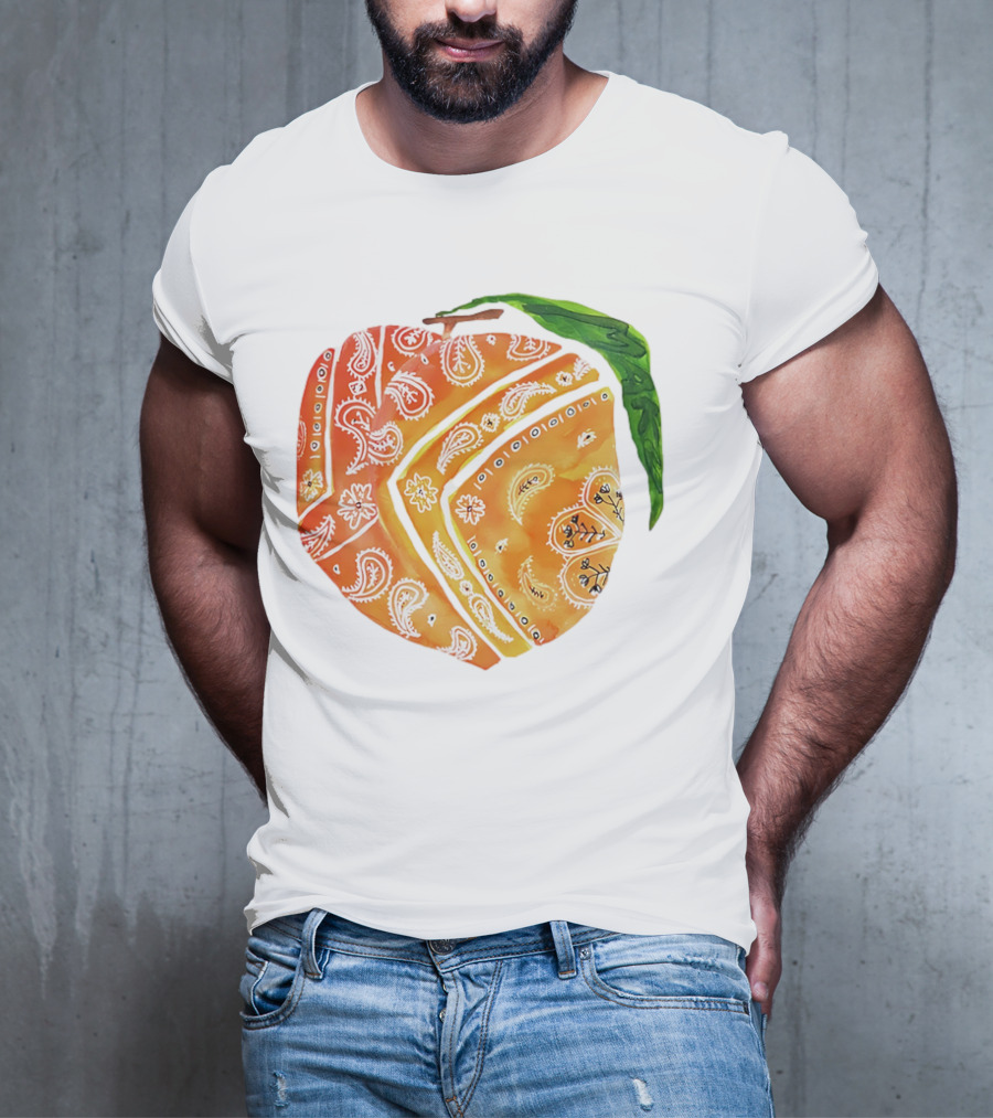 Peach Paisley Pattern Please T-Shirt