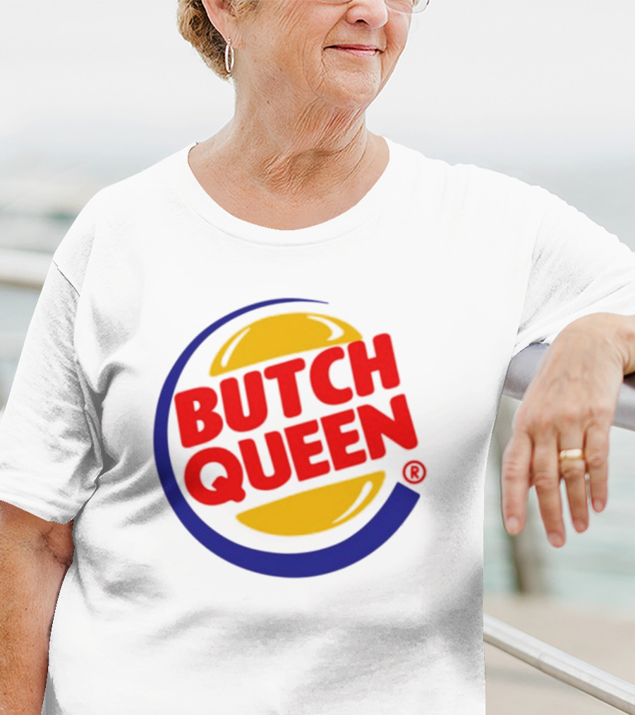 Rickhoeins Butch Queen Retro Fast Food Logo Style T-Shirt