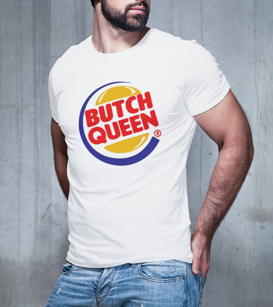 Rickhoeins Butch Queen Retro Fast Food Logo Style T-Shirt