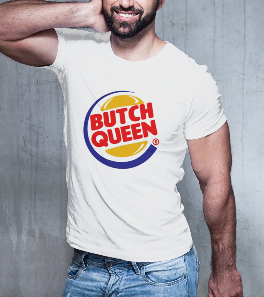 Rickhoeins Butch Queen Retro Fast Food Logo Style T-Shirt