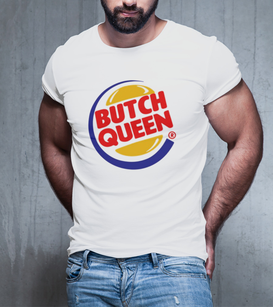 Rickhoeins Butch Queen Retro Fast Food Logo Style T-Shirt