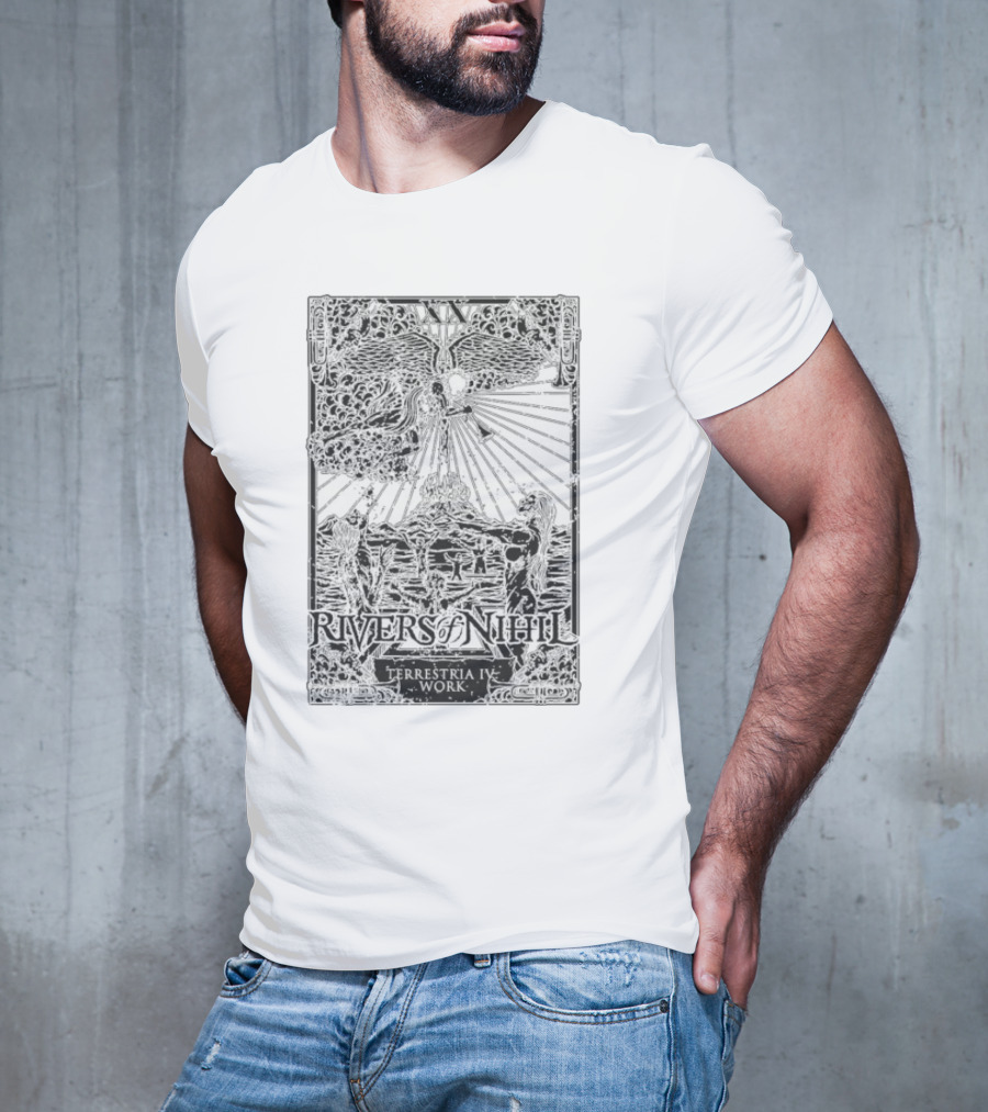 Rivers Of Nihil Terrestria IV Work Celestial Figure And Cosmic Imagery T-Shirt