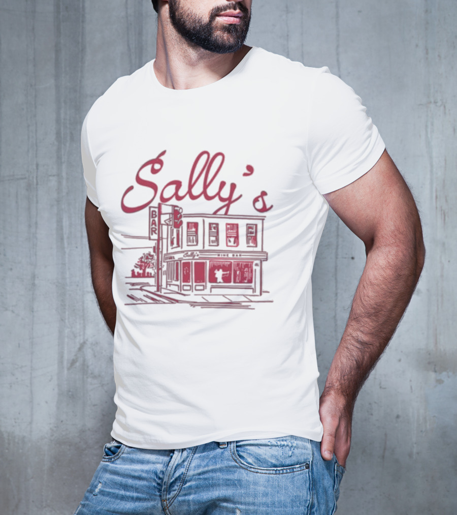 Sally’s Wine Bar Sketch Illustration T-Shirt