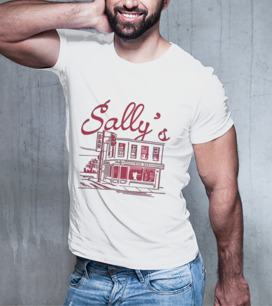 Sally’s Wine Bar Sketch Illustration T-Shirt