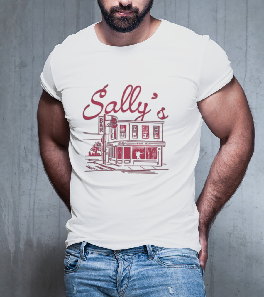 Sally’s Wine Bar Sketch Illustration T-Shirt