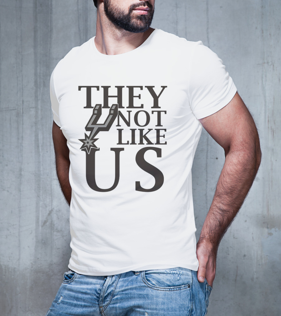 San Antonio Spurs They Not Like Us With Iconic Spur Symbol T-Shirt