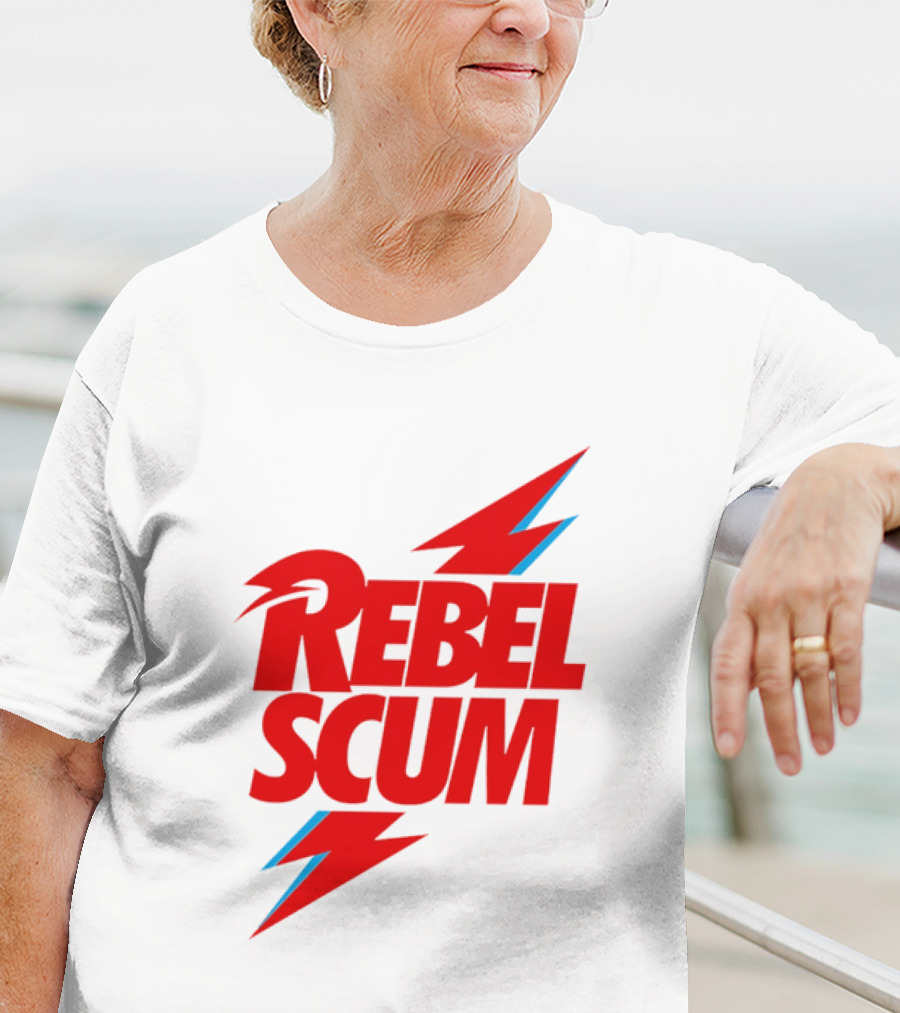 Rebel Scum Red Bold Lightning Letters T-Shirt