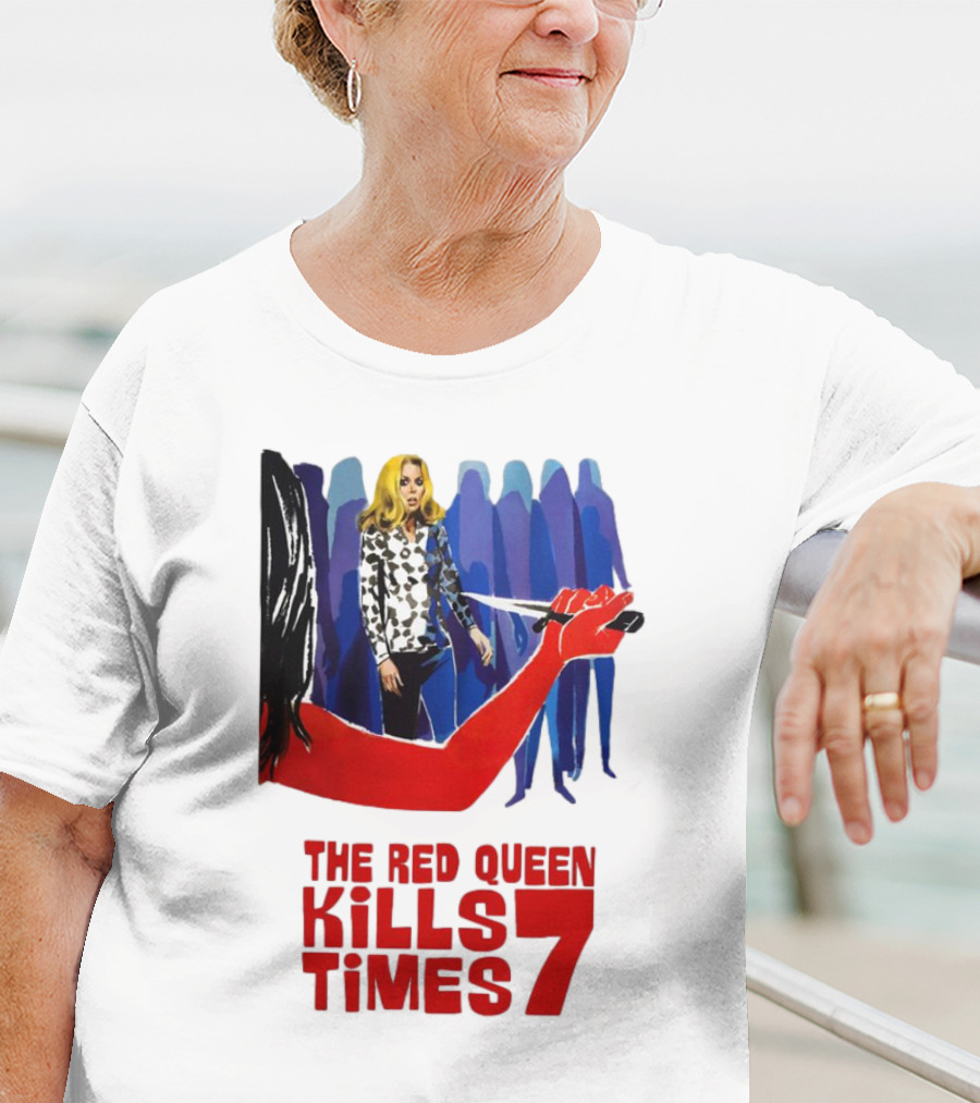 The Red Queen Kills Seven Times Red Arm Woman And Figures T-Shirt