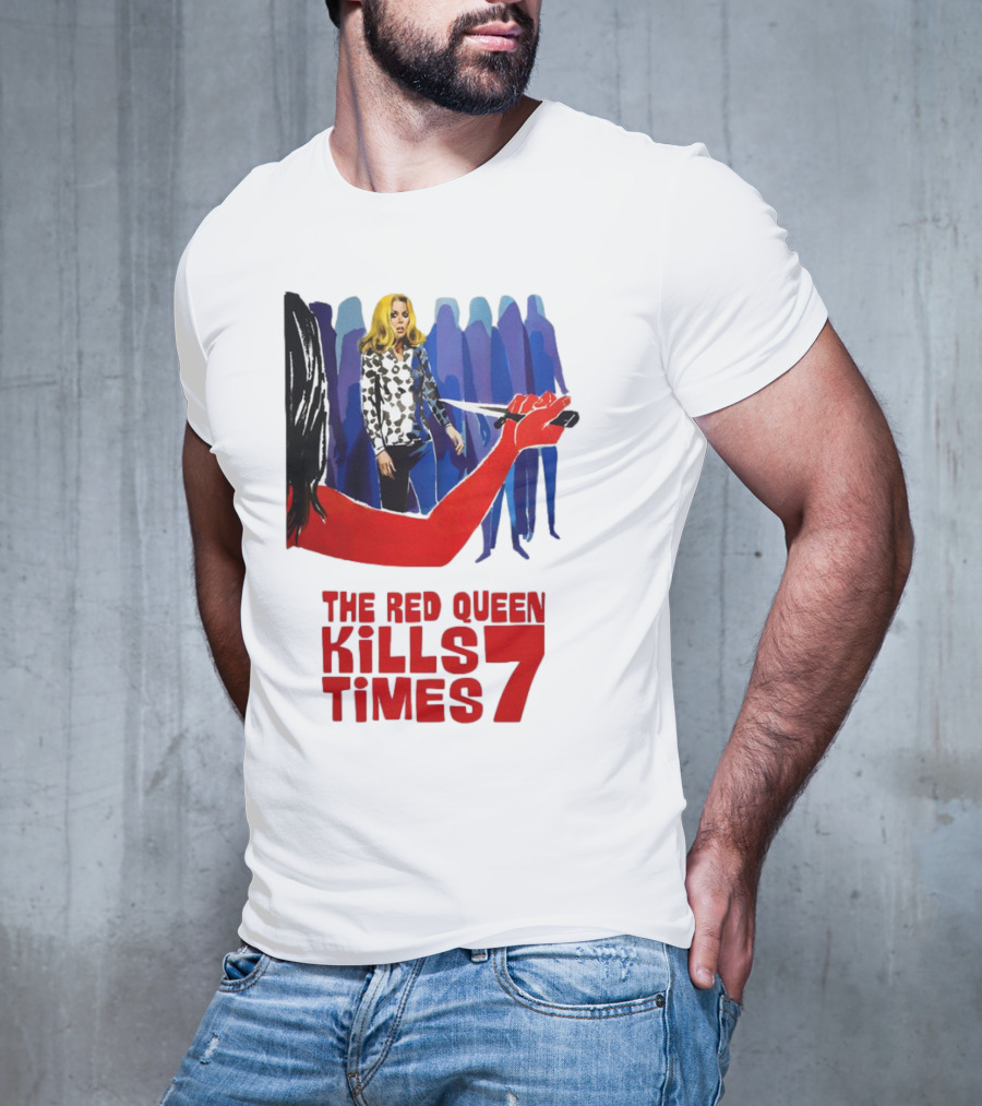 The Red Queen Kills Seven Times Red Arm Woman And Figures T-Shirt