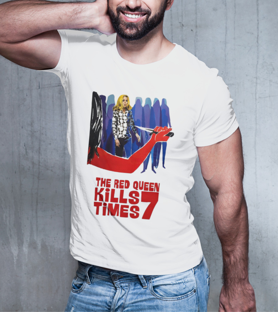 The Red Queen Kills Seven Times Red Arm Woman And Figures T-Shirt