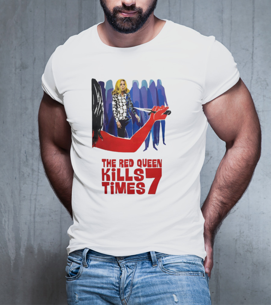 The Red Queen Kills Seven Times Red Arm Woman And Figures T-Shirt