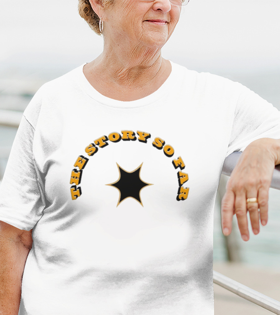 The Story So Far Star Outline Arch Yellow Text T-Shirt