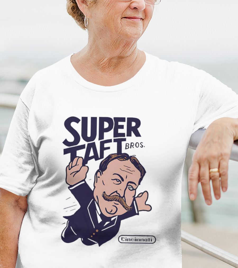 Super Taft Bros Cincinnati Caricature Parody William Howard Taft T-Shirt