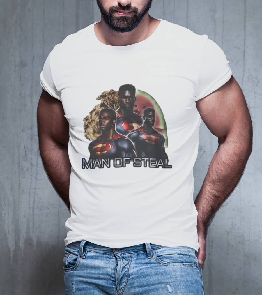 Man Of Steal Superman Cookie Watermelon T-Shirt