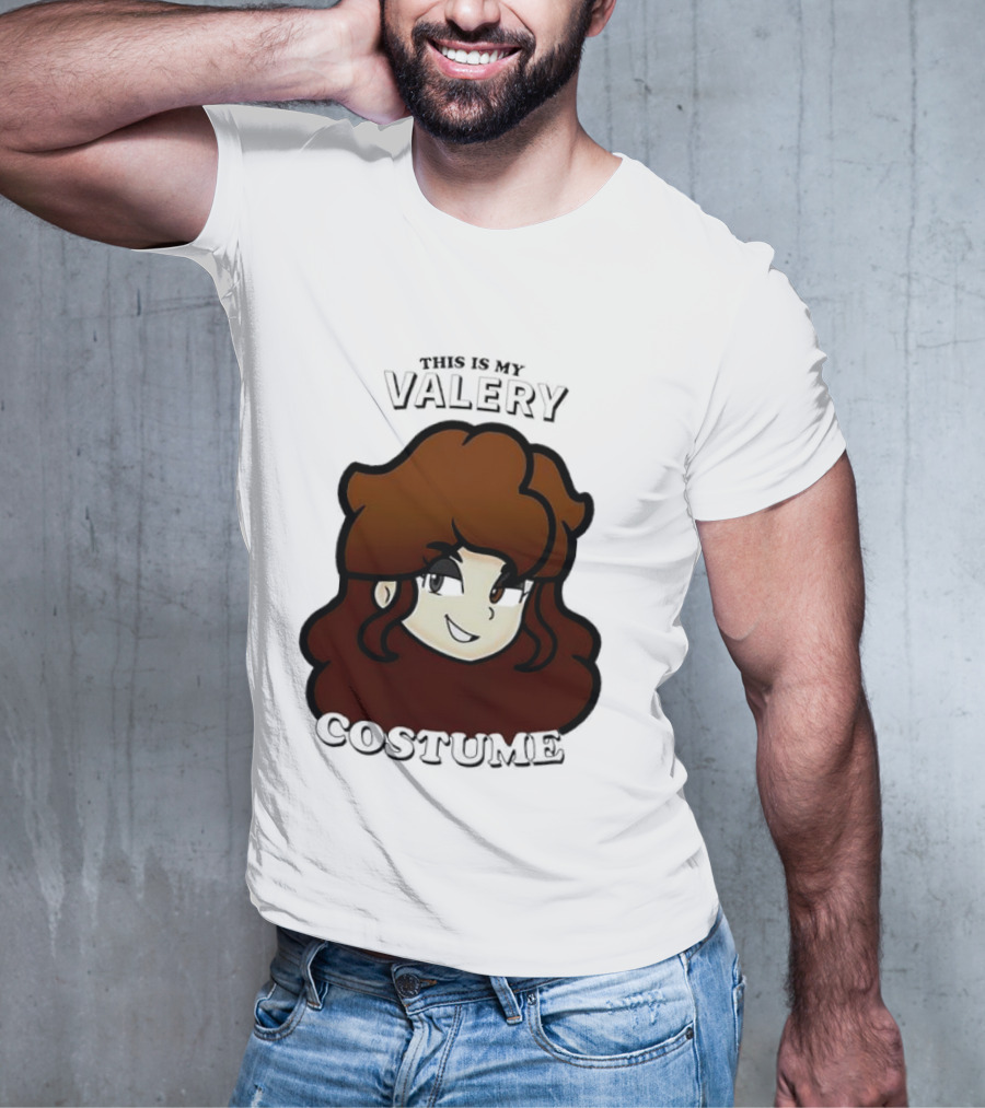 This Is My Valery Costume Cartoon Character Face T-Shirt