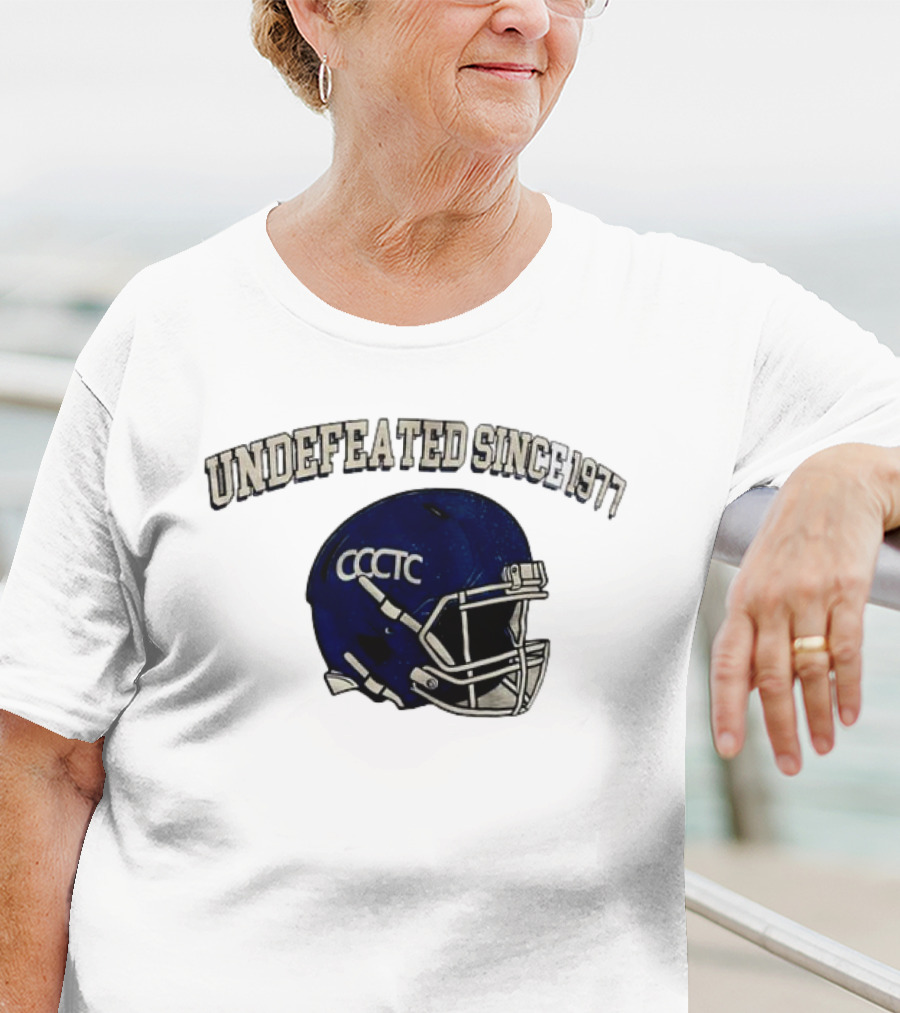Undefeated Since 1977 CCCTC Football Helmet T-Shirt