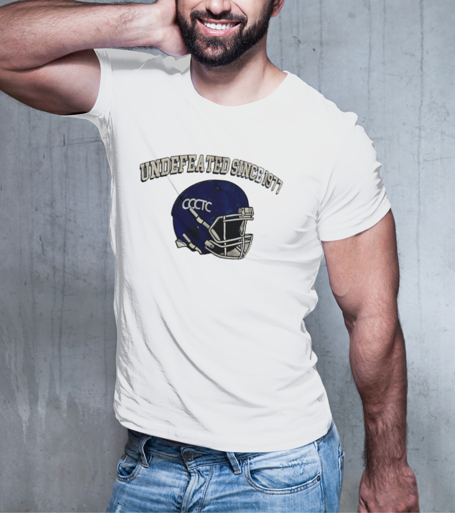 Undefeated Since 1977 CCCTC Football Helmet T-Shirt