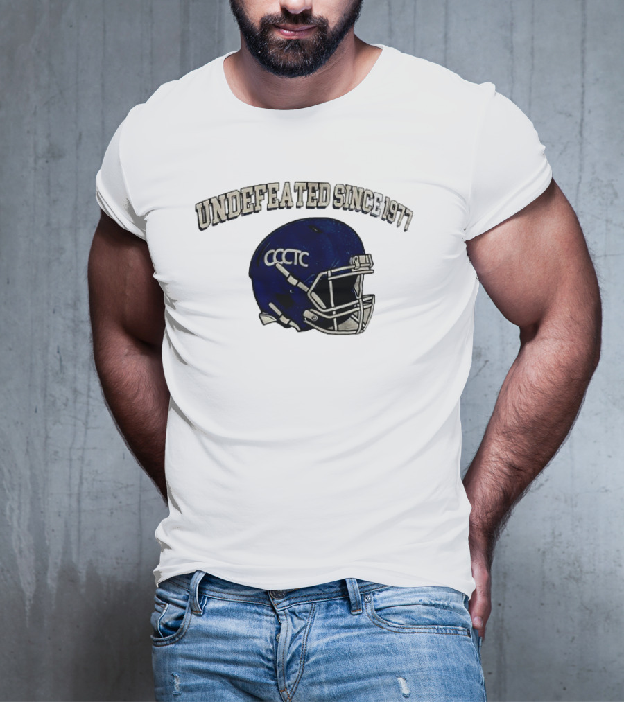 Undefeated Since 1977 CCCTC Football Helmet T-Shirt