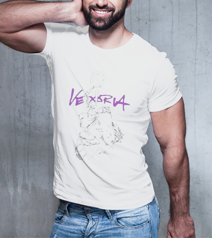 Vexoria Purple Solar Eclipse White Figure T-Shirt