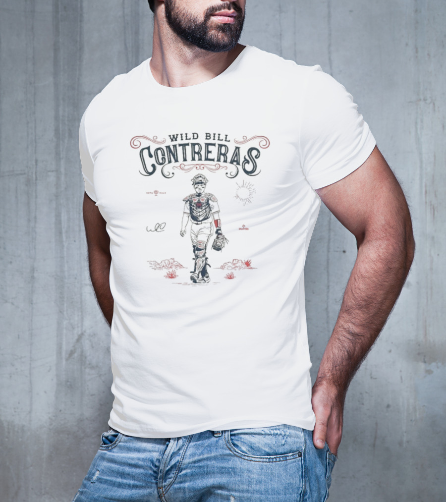 Wild Bill Contreras Western Cowboy Scene T-Shirt